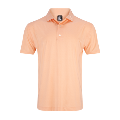 2025 FootJoy Men's Pinwheel Print Lisle Self Collar Polo - Sunset