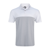 2025 FootJoy Men's Lisle Tonal Block Polo - White