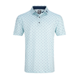 2025 FootJoy Men's Flying Wasp Polo - White / Emerald / Navy