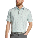 2025 FootJoy Men's Flying Wasp Polo - White / Emerald / Navy