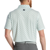 2025 FootJoy Men's Flying Wasp Polo - White / Emerald / Navy