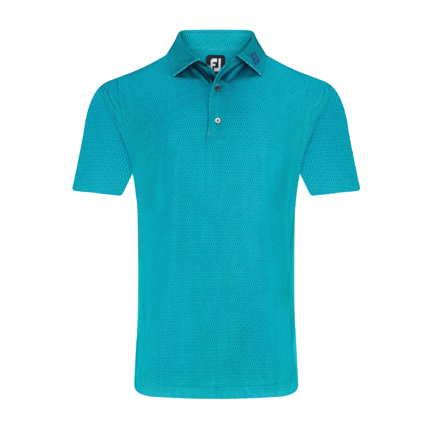 2025 FootJoy Men's Skyscrapper Print Polo - Blue / Emerald