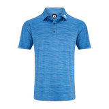 2025 FootJoy Men's Jacquard Wave Polo - Blue