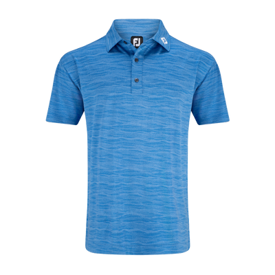 2025 FootJoy Men's Jacquard Wave Polo - Blue