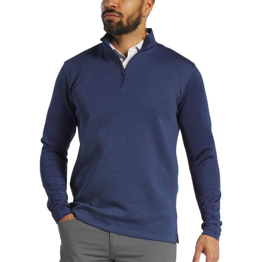 2025 FootJoy Men's Tonal Dot Block Midlayer - Navy