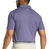 2025 FootJoy Solid Stretch Pique Floral Trim Polo - Purple