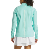 2025 FootJoy Women's 1/4 Zip Dot Jacquard Midlayer - Aqua