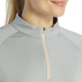 2025 FootJoy Women's 1/4 Zip Dot Jacquard Midlayer - Grey