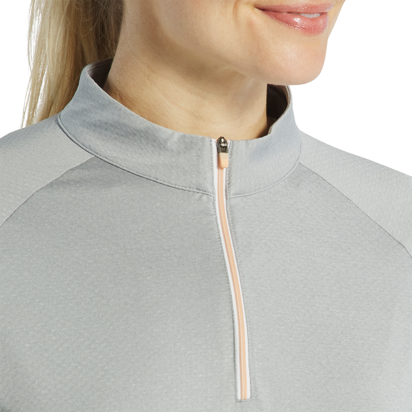 2025 FootJoy Women's 1/4 Zip Dot Jacquard Midlayer - Grey