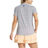 2025 FootJoy Women's Flower Print Polo - Navy / White / Sunset