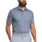 2025 FootJoy Men's Floral Sketch Lisle Polo - White/Navy