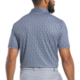 2025 FootJoy Men's Floral Sketch Lisle Polo - White/Navy