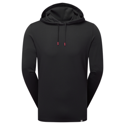 2025 FootJoy Men's Mini Check Jacquard Hoodie - Black