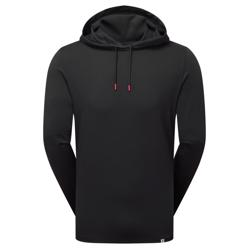 2025 FootJoy Men's Mini Check Jacquard Hoodie - Black