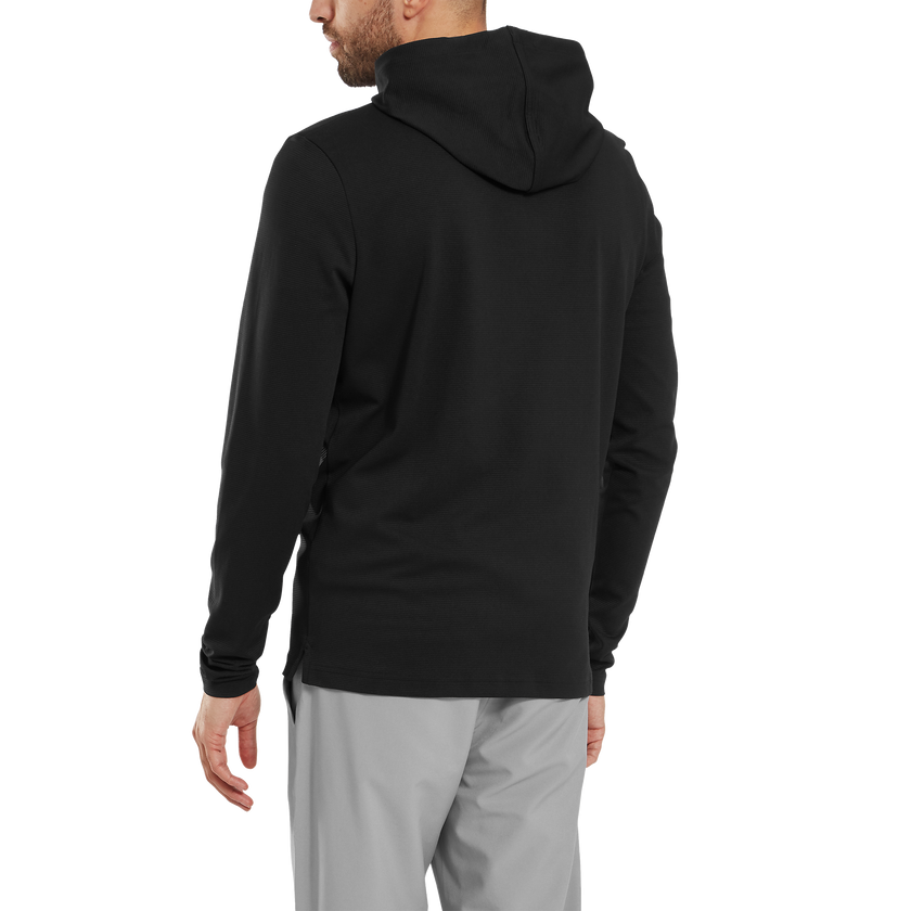 2025 FootJoy Men's Mini Check Jacquard Hoodie - Black