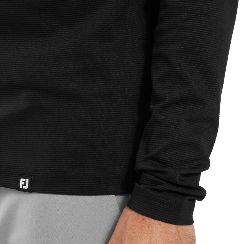 2025 FootJoy Men's Mini Check Jacquard Hoodie - Black