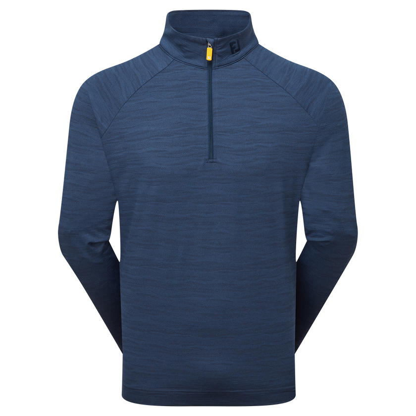 2025 FootJoy Men's Wave Jacquard Pullover - Navy
