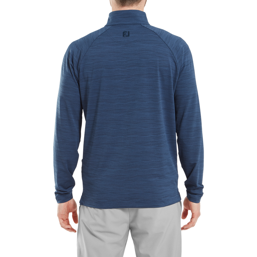 2025 FootJoy Men's Wave Jacquard Pullover - Navy