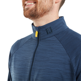 2025 FootJoy Men's Wave Jacquard Pullover - Navy