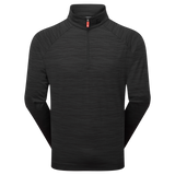 2025 FootJoy Men's Wave Jacquard Chill-Out Pullover - Black