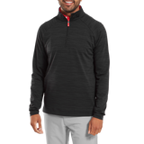 2025 FootJoy Men's Wave Jacquard Chill-Out Pullover - Black