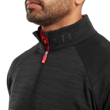 2025 FootJoy Men's Wave Jacquard Chill-Out Pullover - Black