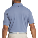 2025 FootJoy Men's Pique Polo with Trim - Flint/Black