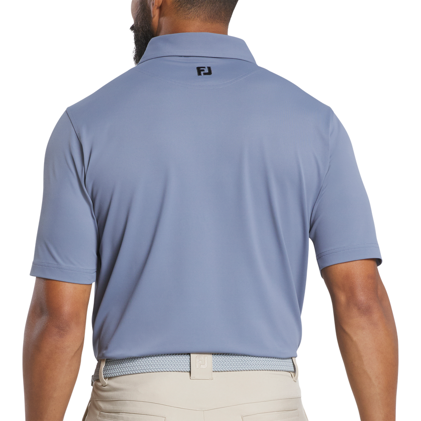 2025 FootJoy Men's Pique Polo with Trim - Flint/Black