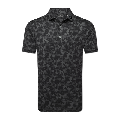 2025 FootJoy Men's Pop Camo Lisle Polo - Black