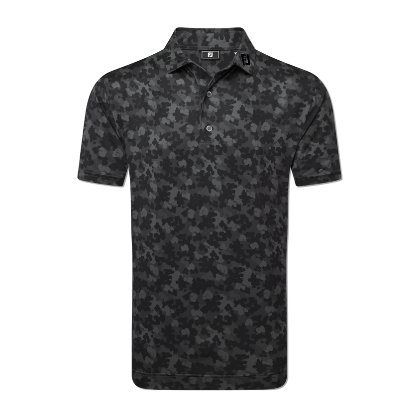 2025 FootJoy Men's Pop Camo Lisle Polo - Black