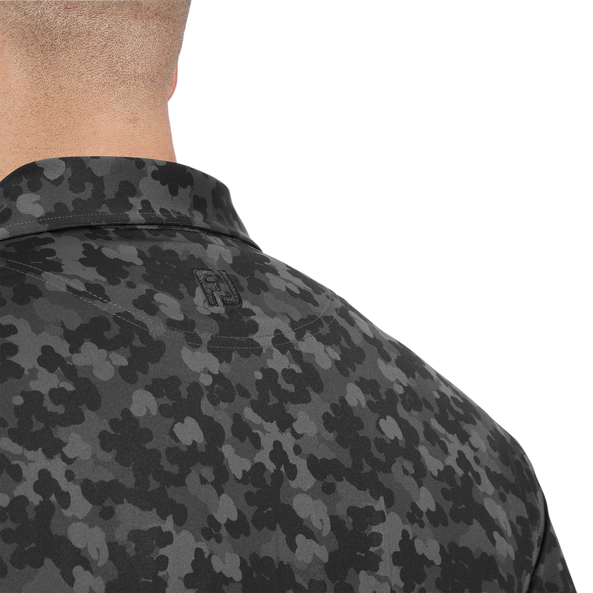 2025 FootJoy Men's Pop Camo Lisle Polo - Black