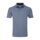 2025 FootJoy Men's Pique Polo with Trim - Flint/Black
