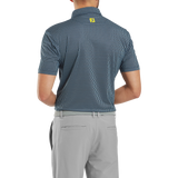 2025 FootJoy Wiggle Print Lisle Polo - Navy/Grey/White