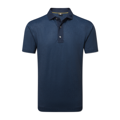 2025 FootJoy Men's Etched Texture Print Lisle Polo - Navy