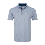 2025 FootJoy Men's Citrus Print Lisle Polo - White/Navy