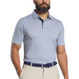 2025 FootJoy Men's Citrus Print Lisle Polo - White/Navy