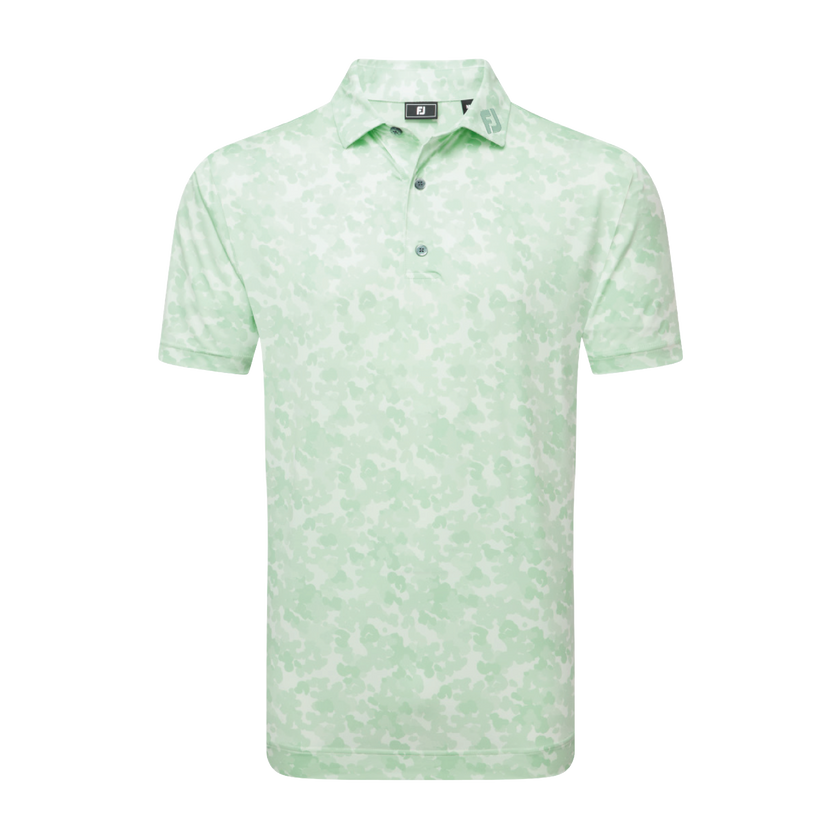 FootJoy Men's Pop Camo Lisle Polo - Pistachio