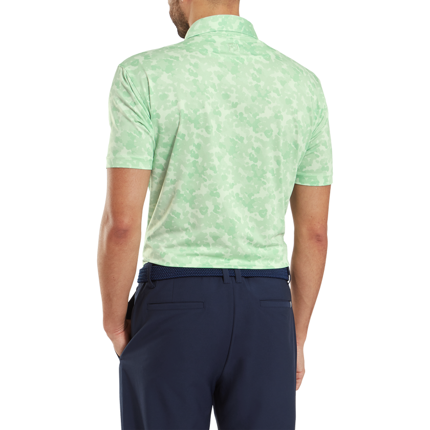FootJoy Men's Pop Camo Lisle Polo - Pistachio