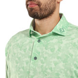 FootJoy Men's Pop Camo Lisle Polo - Pistachio