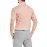 FootJoy Men's Citrus Print Lisle Polo - Orange/Pistachio