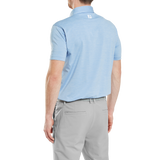 FootJoy Men's Heather Lisle w Trim Polo - Blue Jay