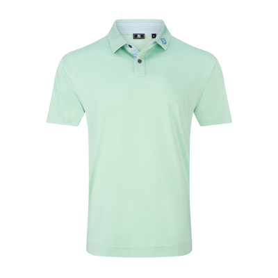 FootJoy Heather Lisle Lattice Print Polo - Pistachio