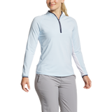 2025 FootJoy Women's 1/4 Zip Long Sleeve Sun Protection Shirt - Skyway/Navy