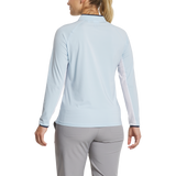 2025 FootJoy Women's 1/4 Zip Long Sleeve Sun Protection Shirt - Skyway/Navy