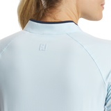 2025 FootJoy Women's 1/4 Zip Long Sleeve Sun Protection Shirt - Skyway/Navy
