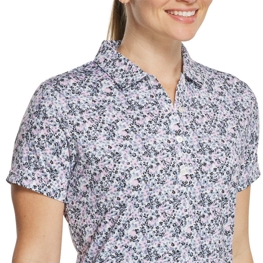 FootJoy Women's Short Sleeve Shirt - Orchid Floral