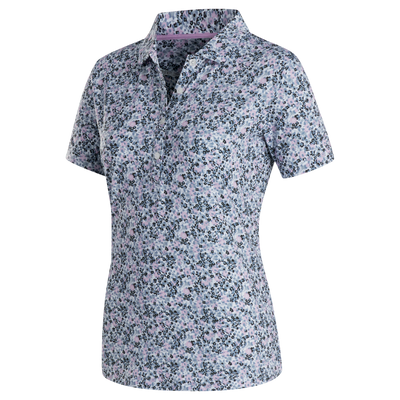 FootJoy Women's Short Sleeve Shirt - Orchid Floral