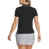 FootJoy Women's Notch V Neck Polo - Black