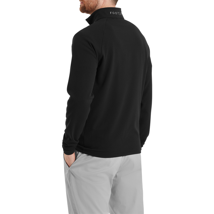 FootJoy Men's FJ Wordmark Chill-Out Pullover - Black