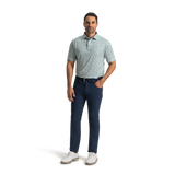 FootJoy Surfs Up Lisle Polo - Field Green / White